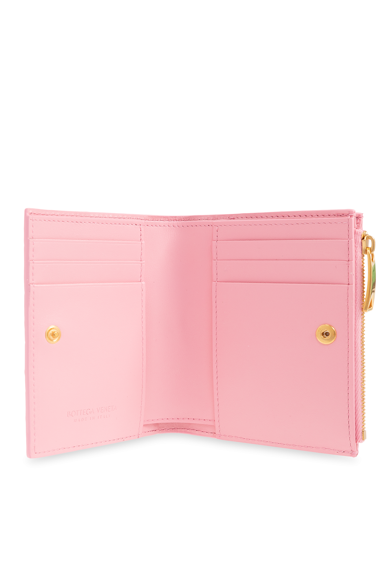 Bottega veneta 2025 pink wallet